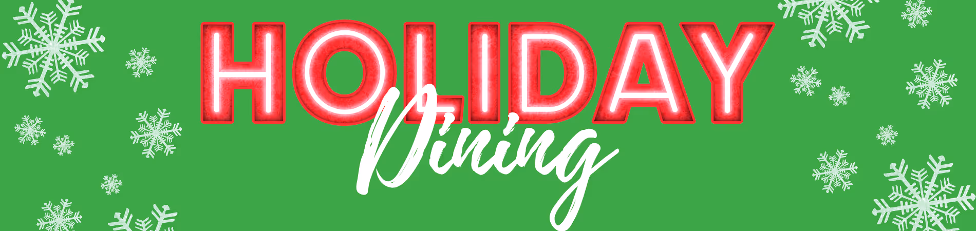 Holiday Dining at Moody Gardens header
