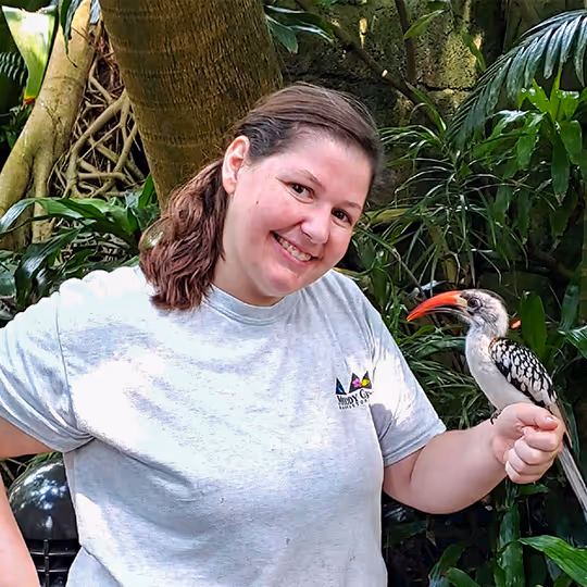 Intern at Moody Gardens in Galveston, Texas