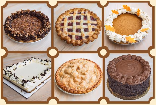 Holiday pies offered for sale at Moody Gardens Galveston, Texas
