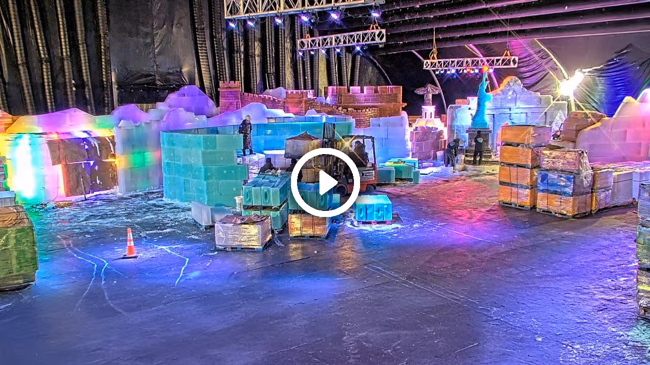 ICE LAND: Christmas Around the World at Moody Gardens webcam 