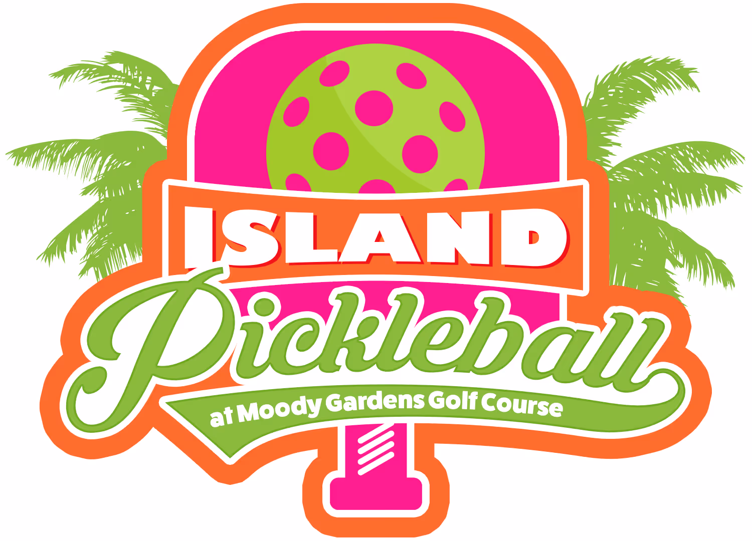 A party of three golfers looks off into the direction of where the golf ball moments after a male golfer has swung his club during a midday golfing session. There is a slight breeze and there is a body of water in the background ringed by rushes and reeds. 