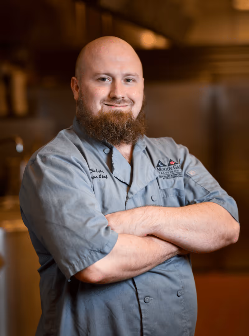 Executive Sous Chef Aaron Sekula of Moody Gardens