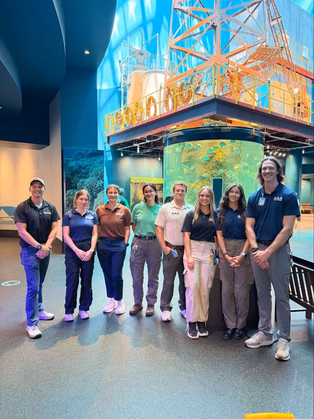 The Dive Operations team posing together for a group photo