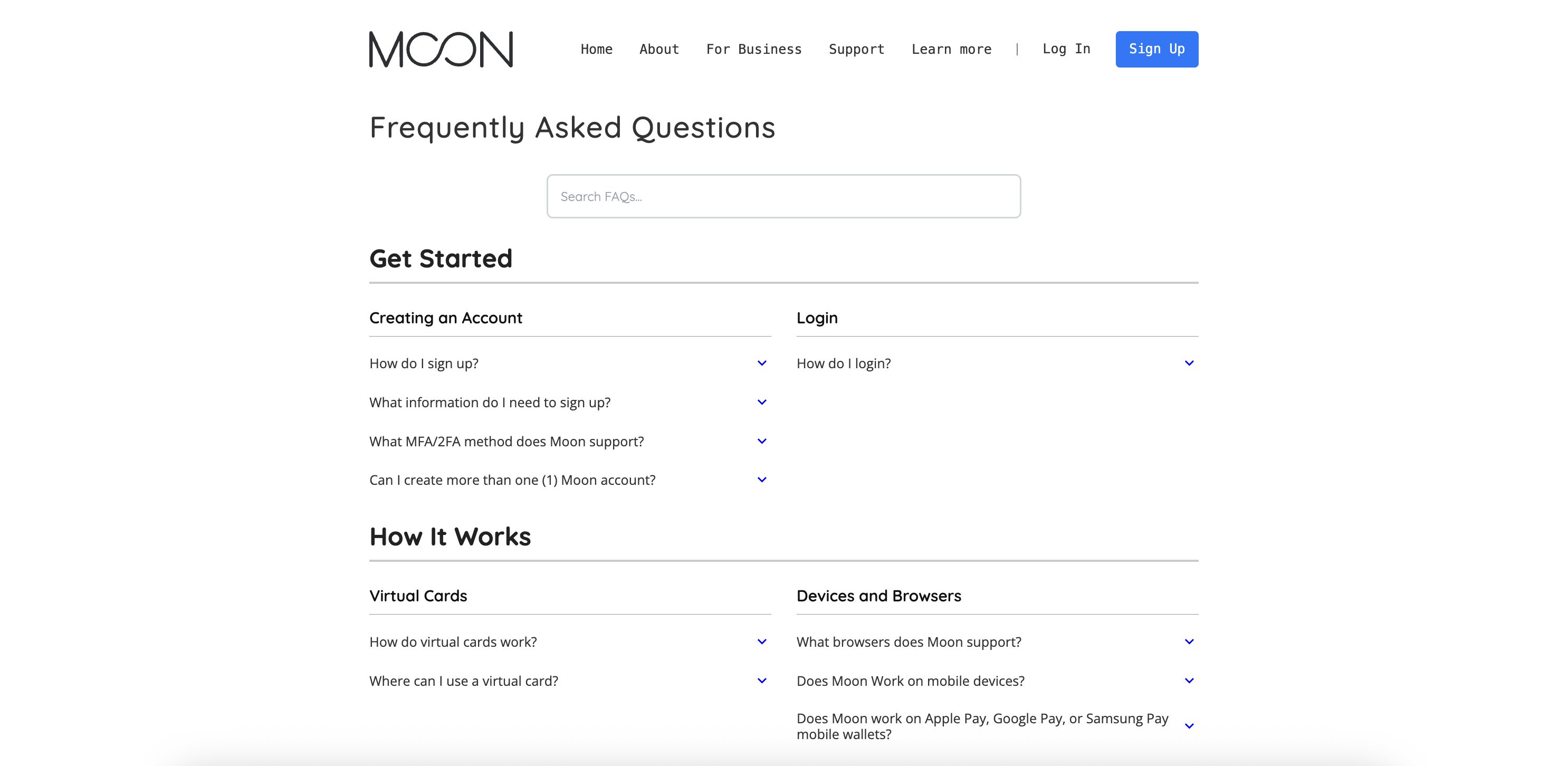 Moon FAQ - Frequently Asked Questions - Pay with Moon