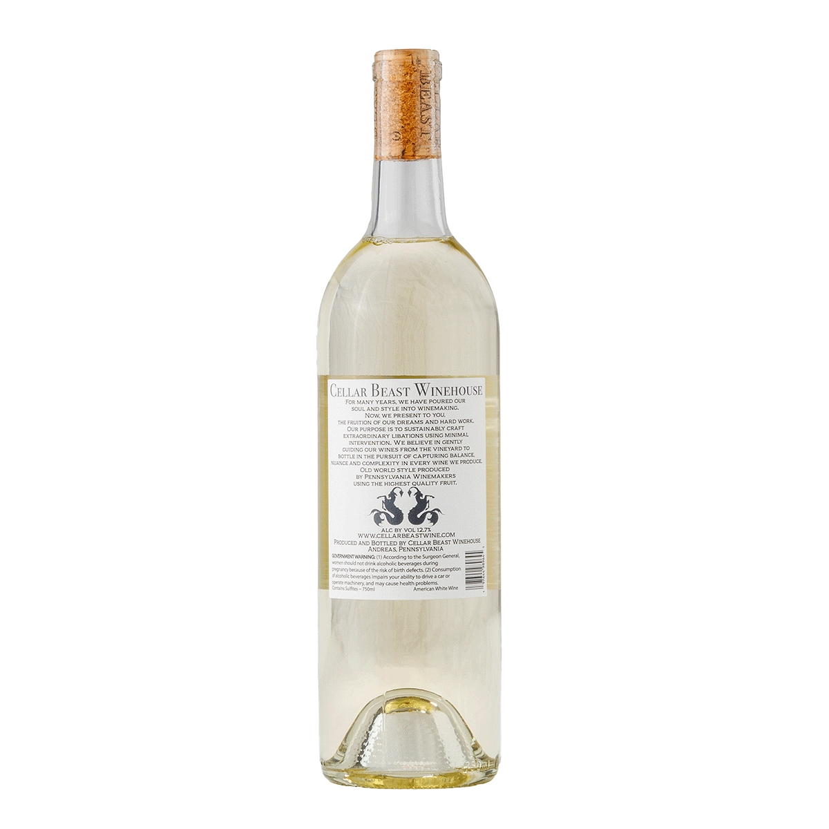 2022 Sauvignon Blanc Columbia Valley White Wine Back Label