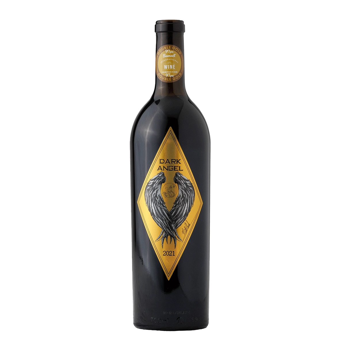 Bottle of 2021 Dark Angel Carménère Wine from Cellar Beast Winehouse