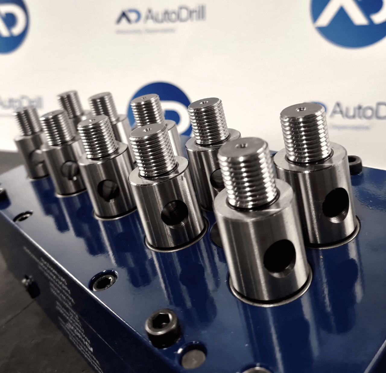A 10-spindle drill head