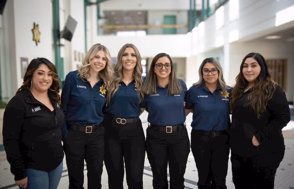 6 female workers in the building