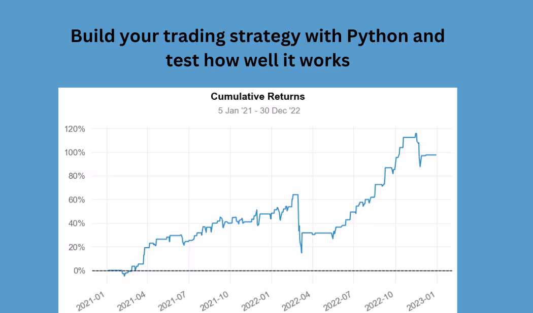 Go from clueless to up and running with algo trading using Python. For Free.