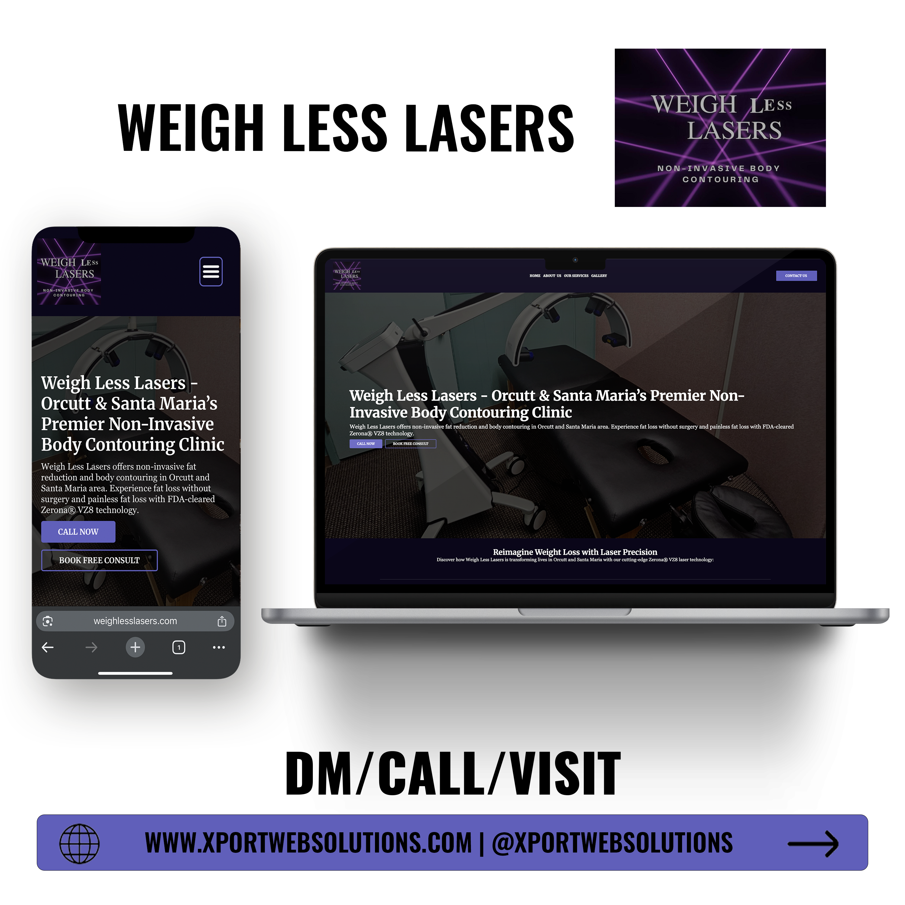 Custom website design and local SEO marketing project for a small business in Santa Maria, CA.