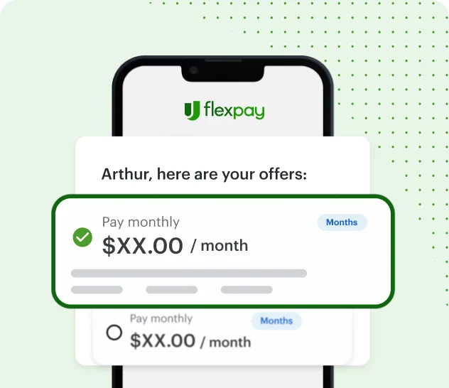 Choose your payment plan