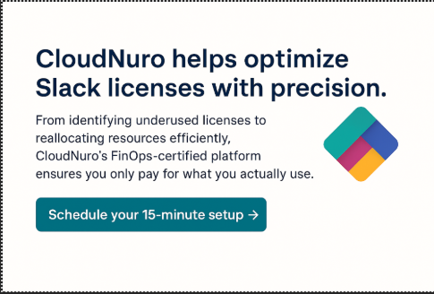 Slack license optimization overview