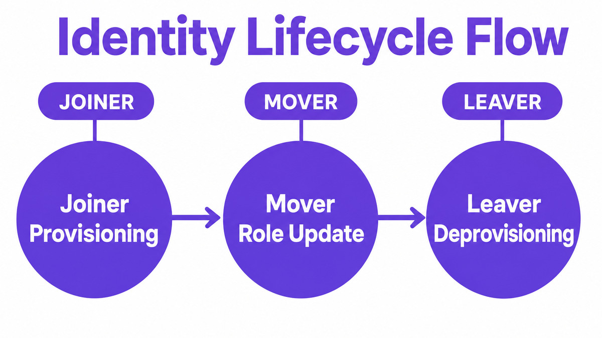 Outline the user lifecycle process for access controls.