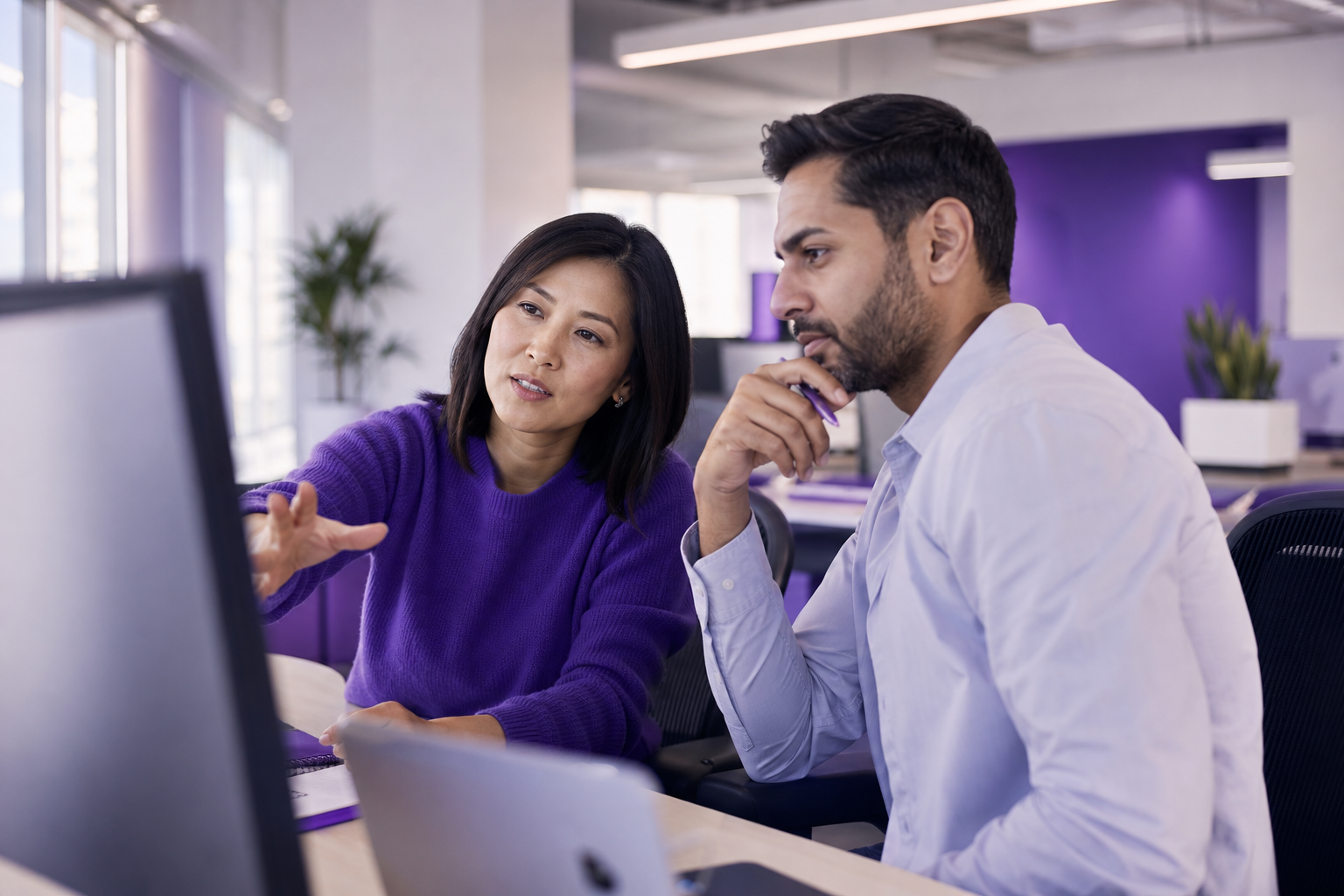 Enterprise IT finance team analyzing LLM provider cost dashboards