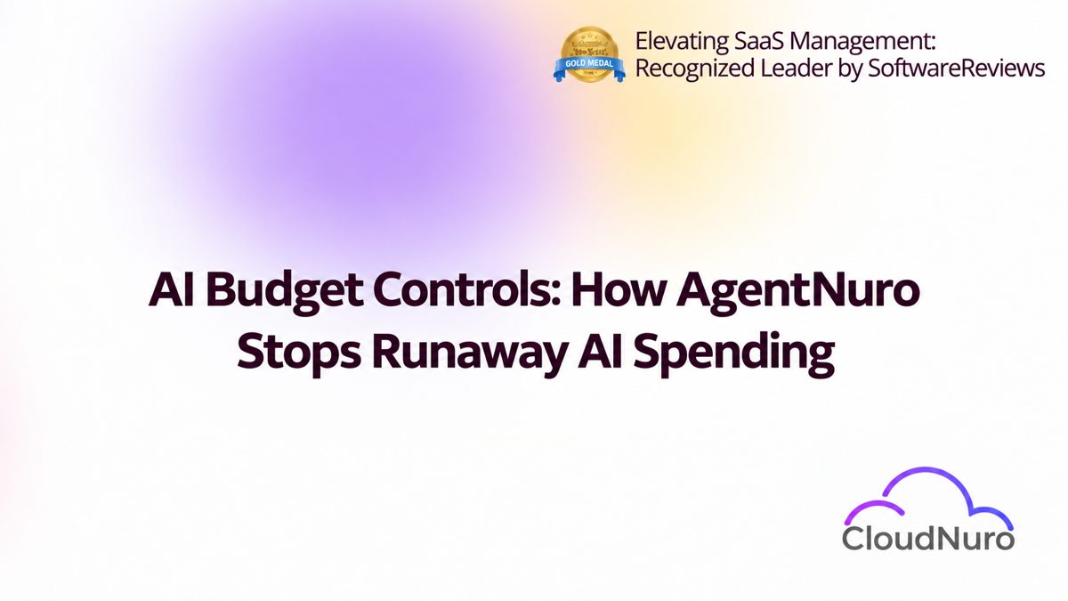 AI Budget Controls: How AgentNuro Stops Runaway AI Spending