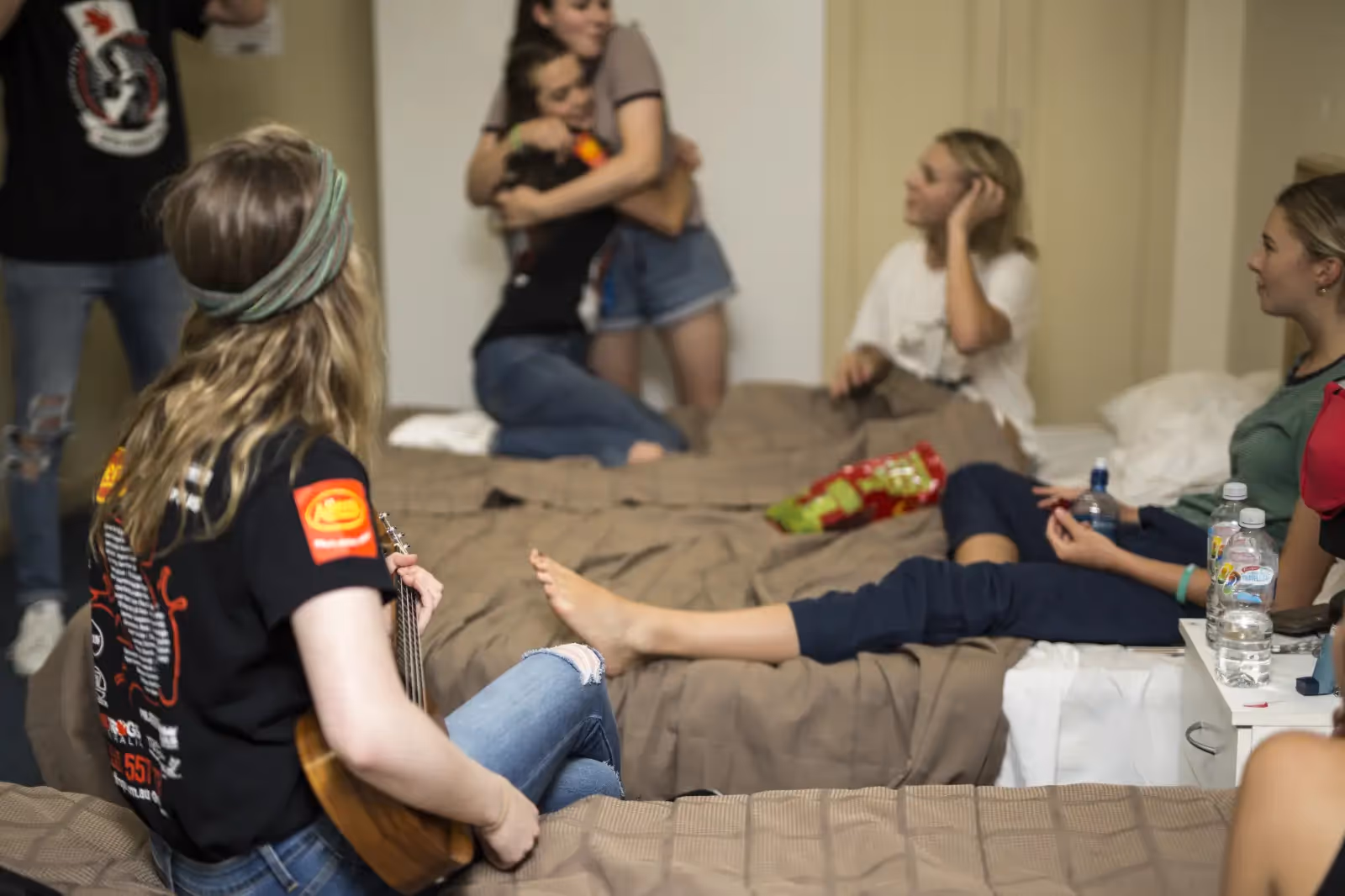 Red Frogs assissting during Schoolies in Surfers Paradise