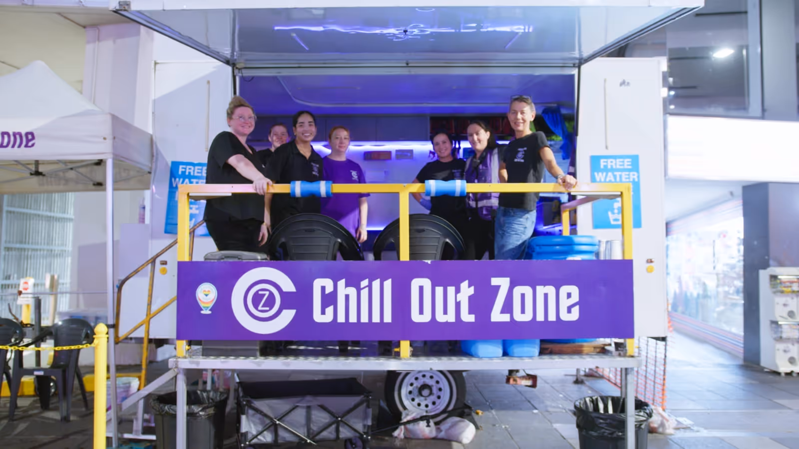 Chill out zone in Orchid Avenue Surfers Paradise