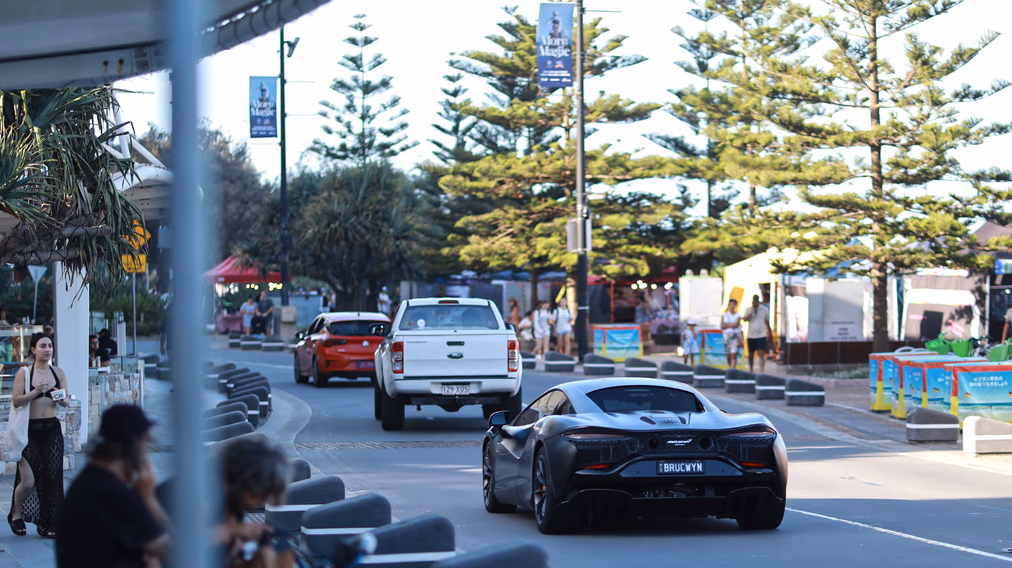 Exotic car spotting Surfers Paradise Esplanade