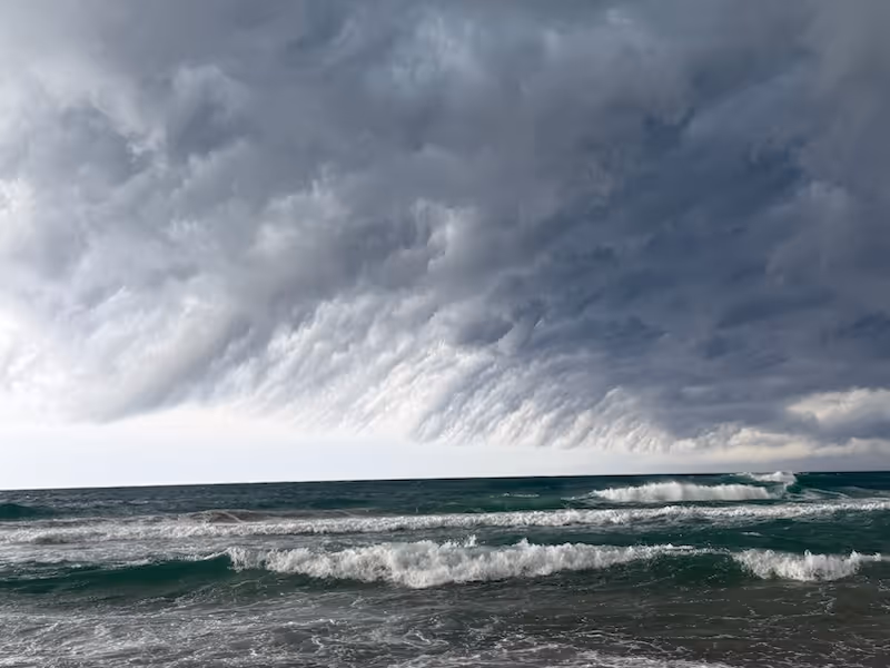 Storms over surfers paradise