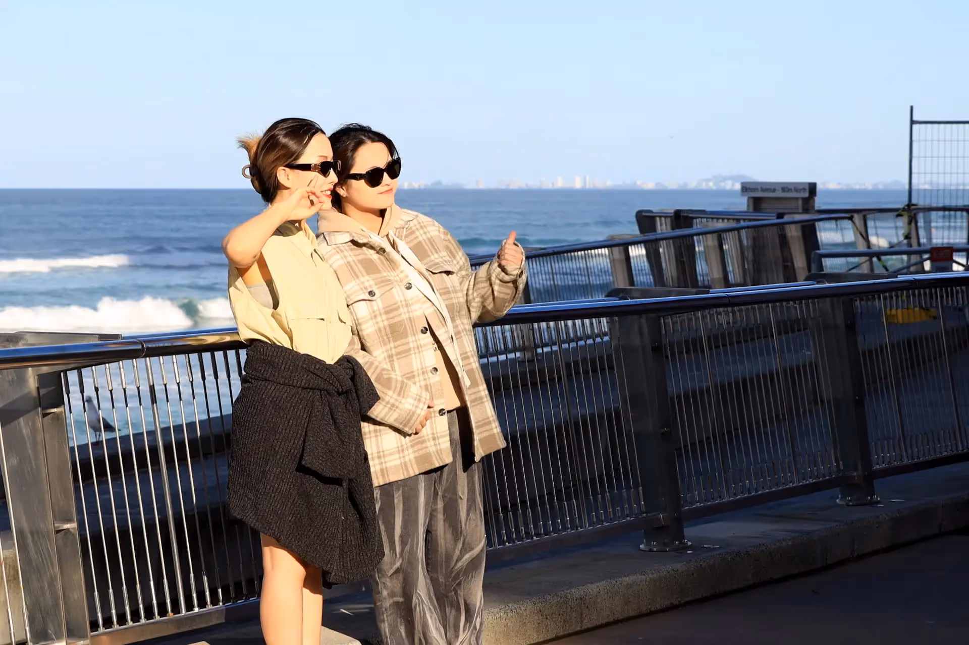 Surfers Paradise esplanade photographers taking photos in golden hour