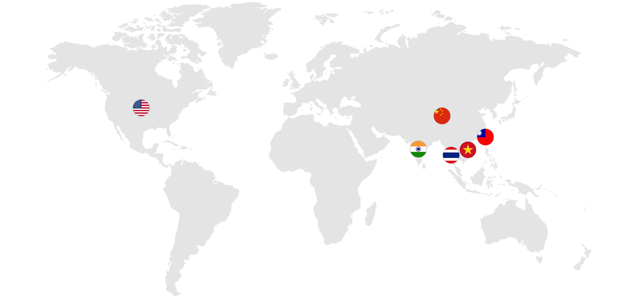 Subsidiaries Map