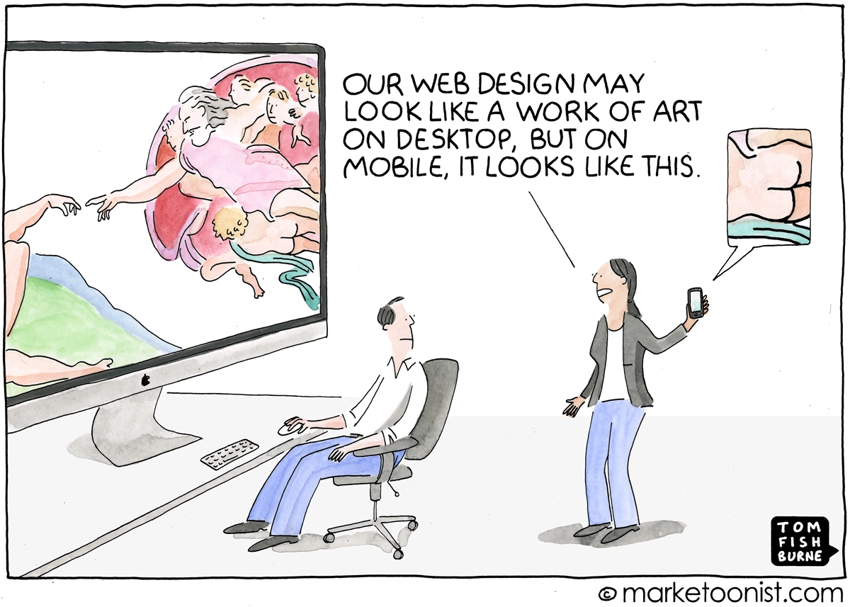 Tom Fishburne started designing cartoons when he was only a student at Harvard Business.