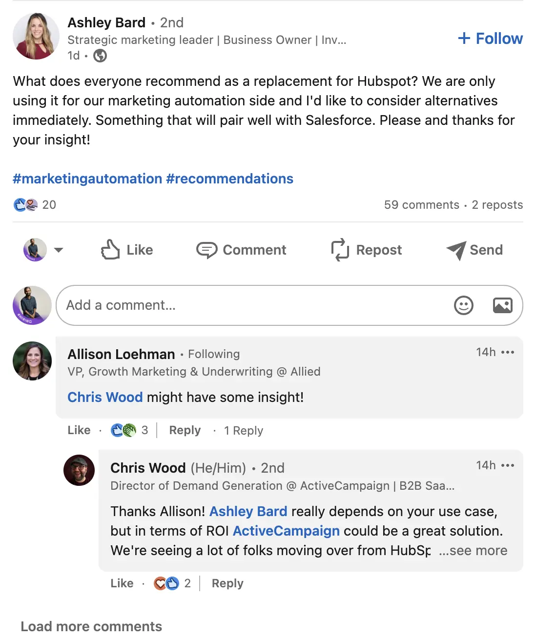 Customers are asking product alternative recommendation on social media