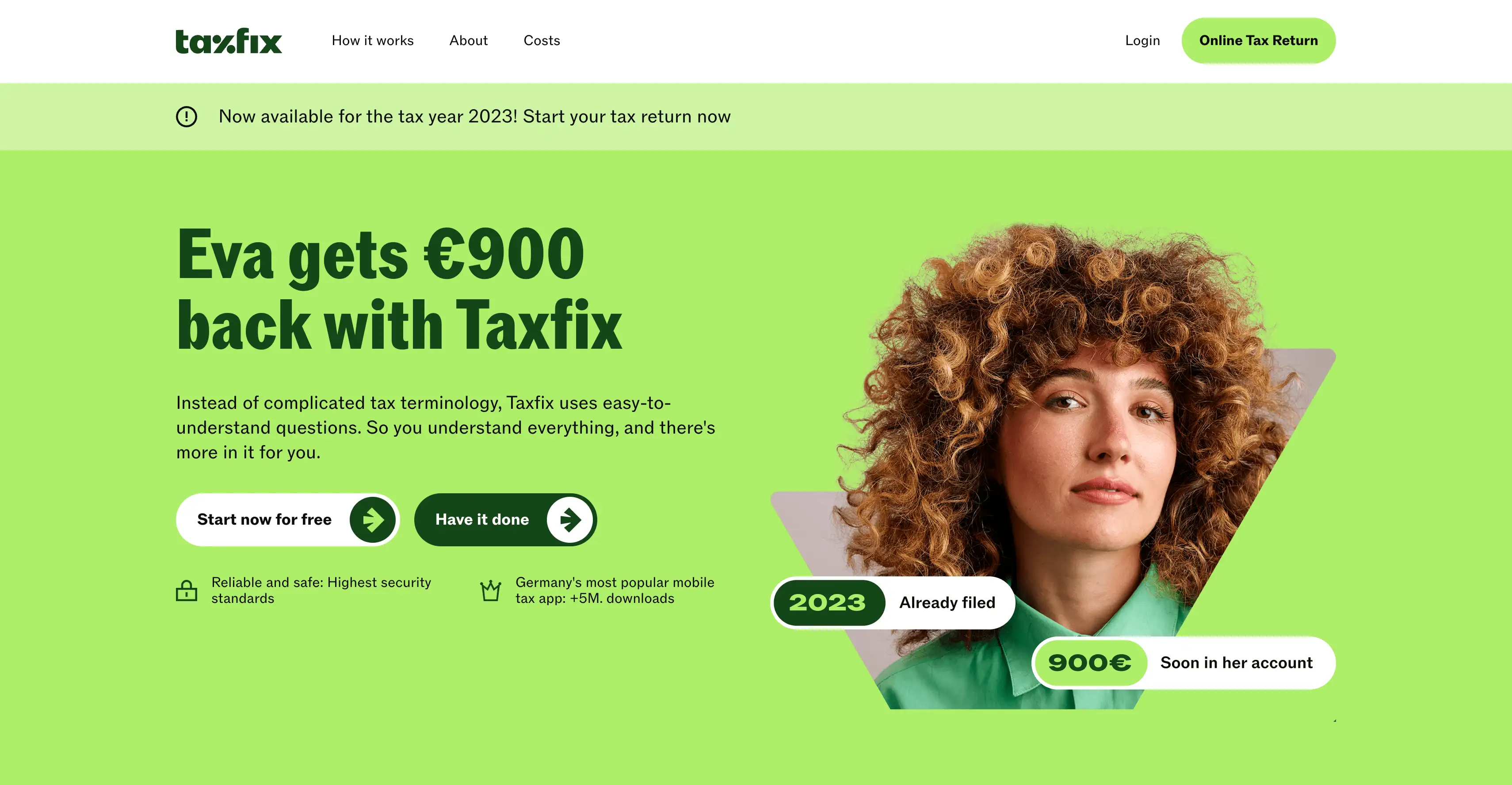fintech branding taxfix