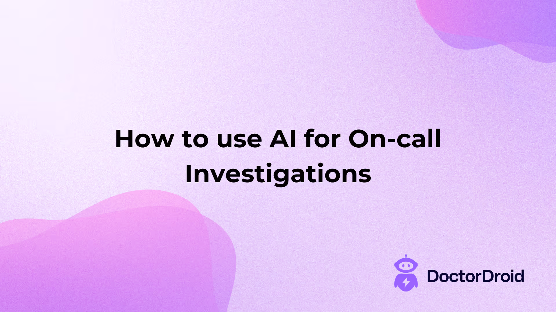 How to use AI for On-call Investigations
