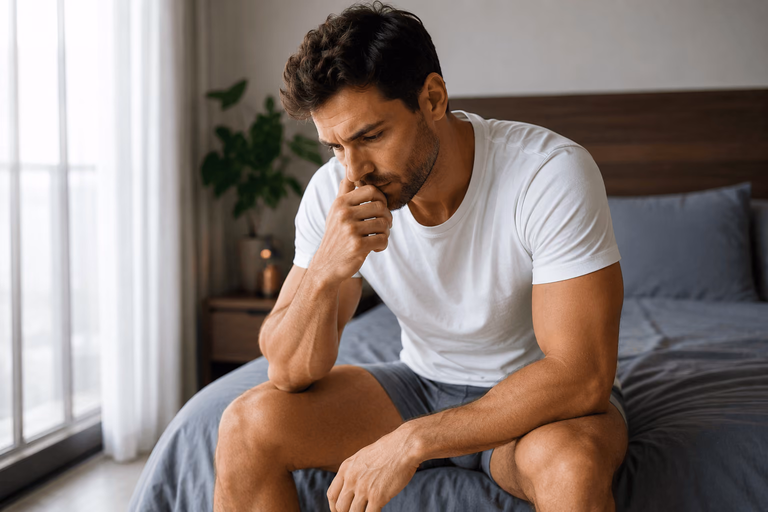 Man consulting with provider about Botox for premature ejaculation at Vesper Aesthetics on Broadway St, Chicago