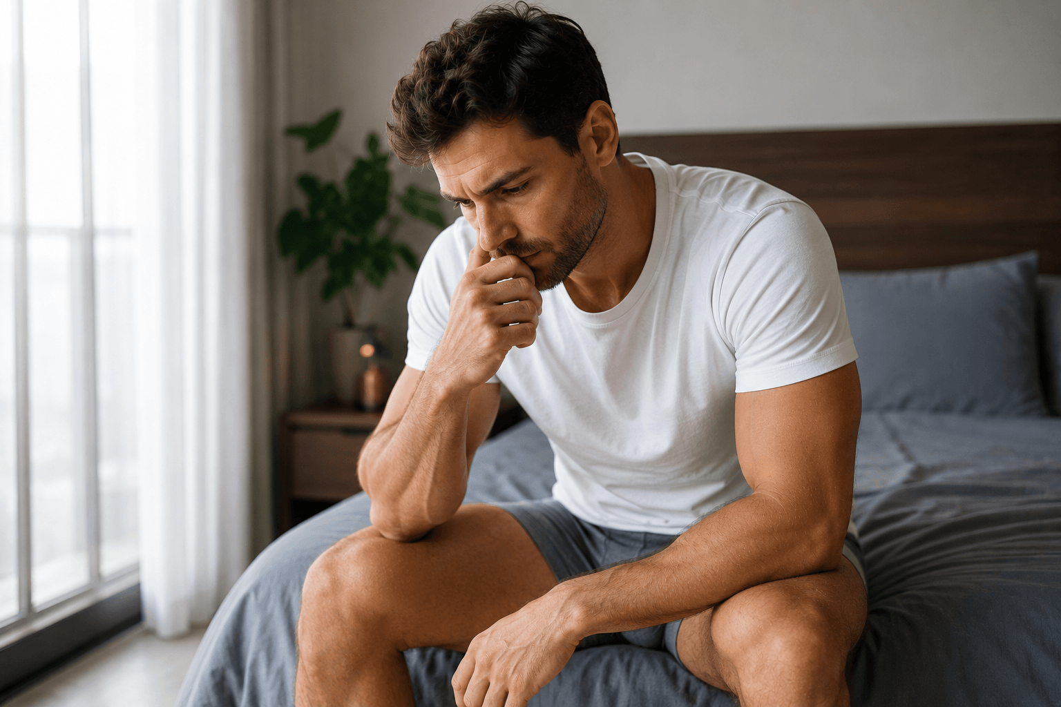 Man consulting with provider about Botox for premature ejaculation at Vesper Aesthetics on Broadway St, Chicago