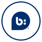 Bazzarvoice logo in a blue circle with white background.
