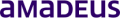 Amadeus wordmark logo in purple text with a stylized letter A.