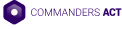 Commanders Act company logo with purple icon and text.