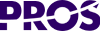 Logo with the word PROS in bold purple uppercase letters.