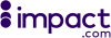 Impact.com company logo with a purple dot pattern and text.