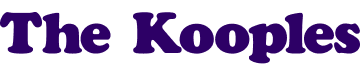 The Kooples brand name text in dark purple stylized font.