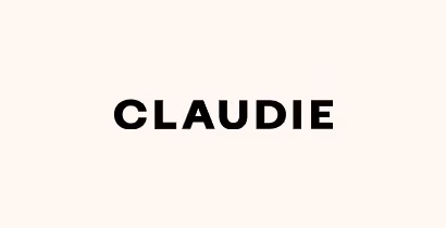 The word CLAUDIE in bold black uppercase letters on a light background.