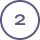 Number 2 inside a thin circular border.