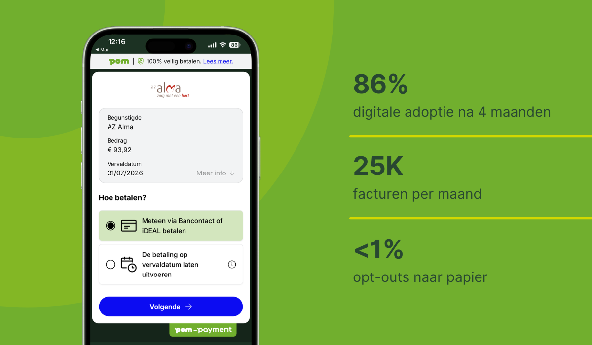 AZ Alma stroomlijnt het volledige facturatietraject met POM