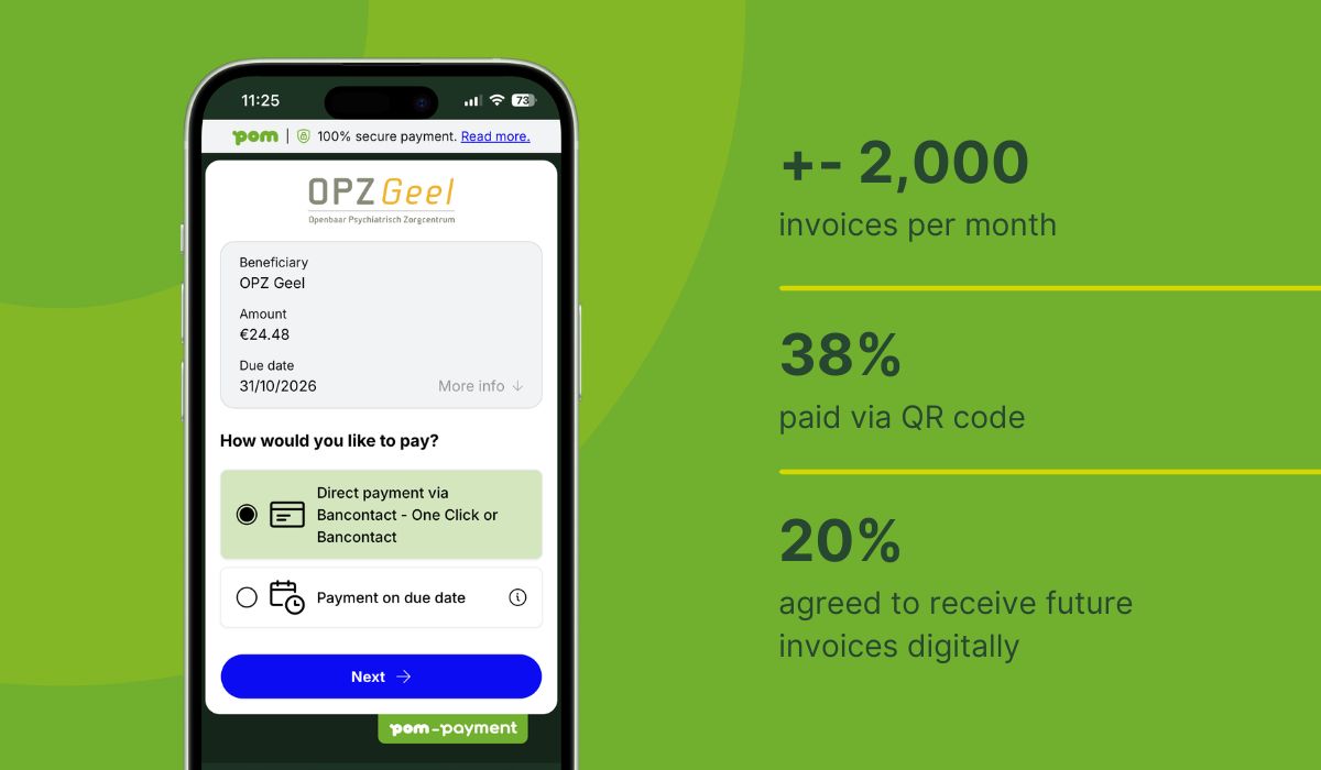 From paper to QR code: OPZ Geel modernizes patient billing with POM