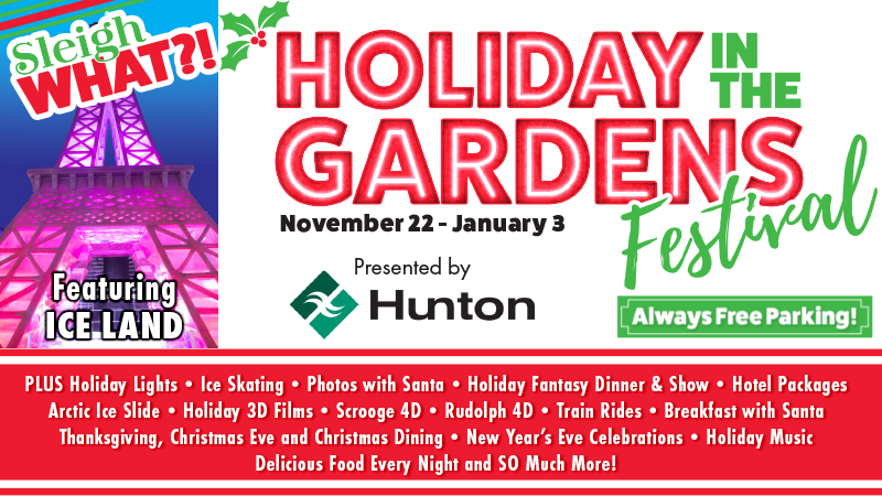 The pool at the Moody Gardens Hotel filled with hotel guests enjoying a sunny day out and the text Spring Sale 25% Off Best Available Rate