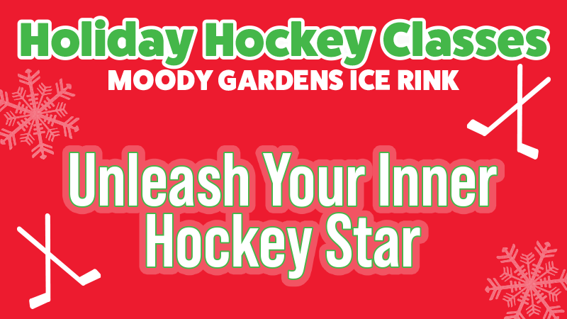 The pool at the Moody Gardens Hotel filled with hotel guests enjoying a sunny day out and the text Spring Sale 25% Off Best Available Rate