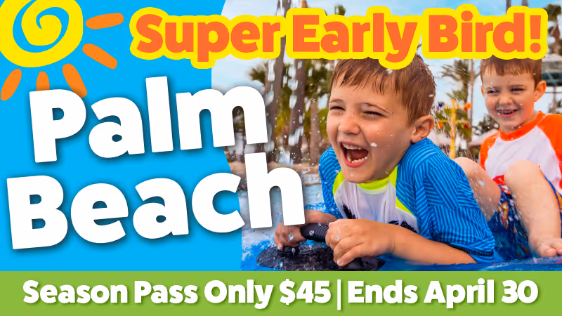 The pool at the Moody Gardens Hotel filled with hotel guests enjoying a sunny day out and the text Spring Sale 25% Off Best Available Rate