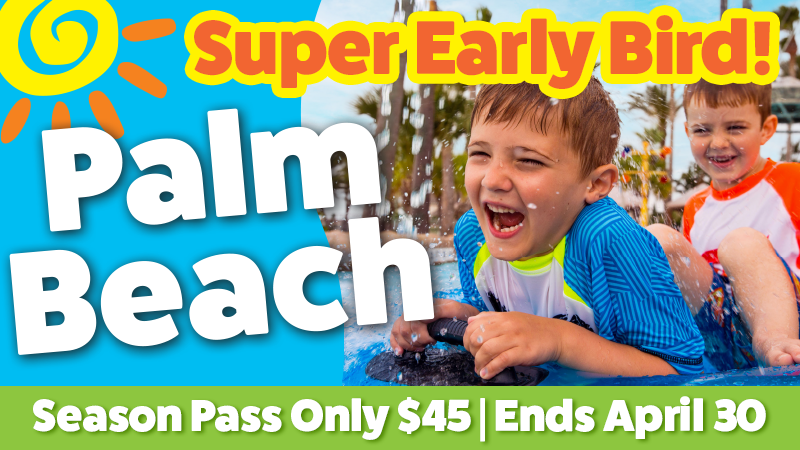 The pool at the Moody Gardens Hotel filled with hotel guests enjoying a sunny day out and the text Spring Sale 25% Off Best Available Rate