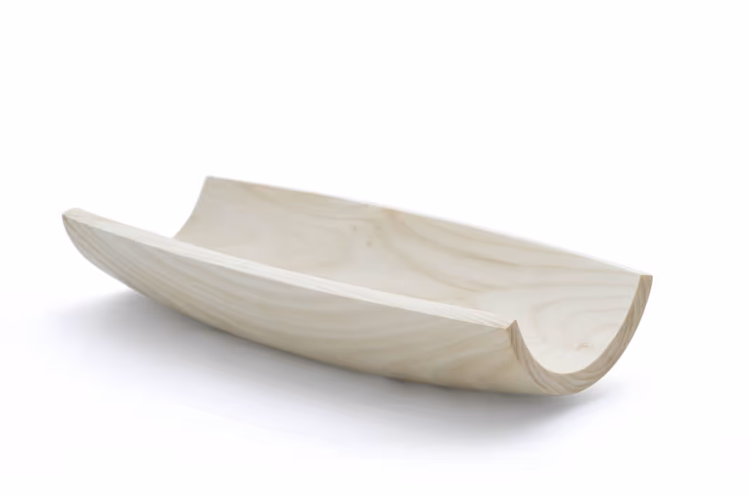 Featured handmade wooden homeware piece by Anonymia design studio, styled shot