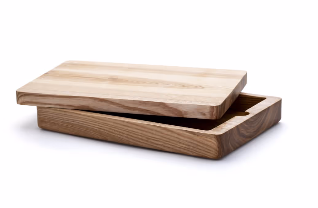 Featured handmade wooden homeware piece by Anonymia design studio, alternate angle