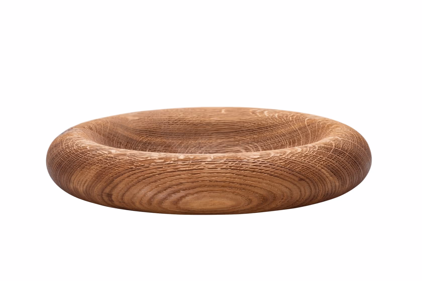 Close-up of sandblasted oak wood finishing process by Anonymia, product detail view