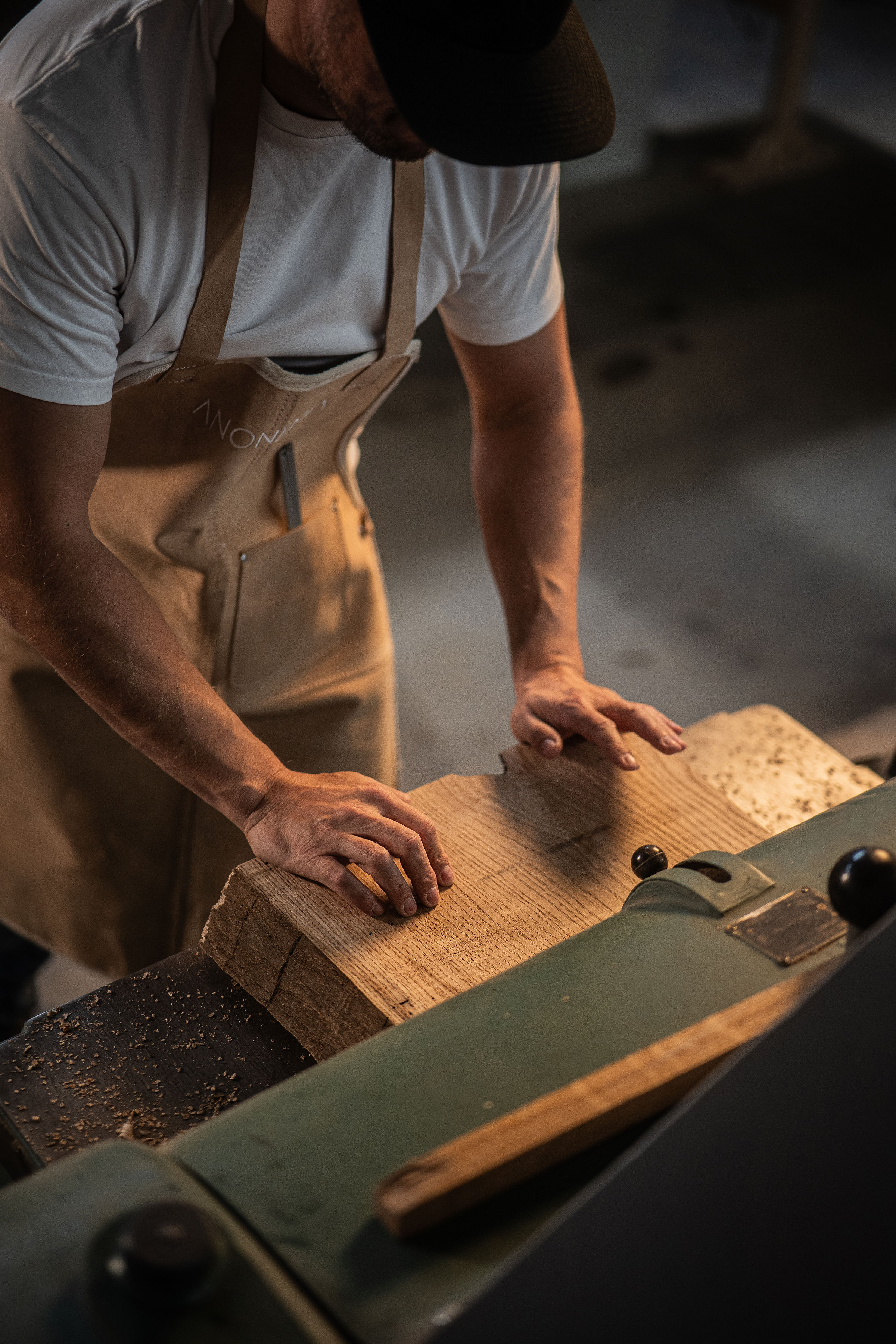 Anonymia handmade wooden furniture studio workshop in Copenhagen, alternate angle