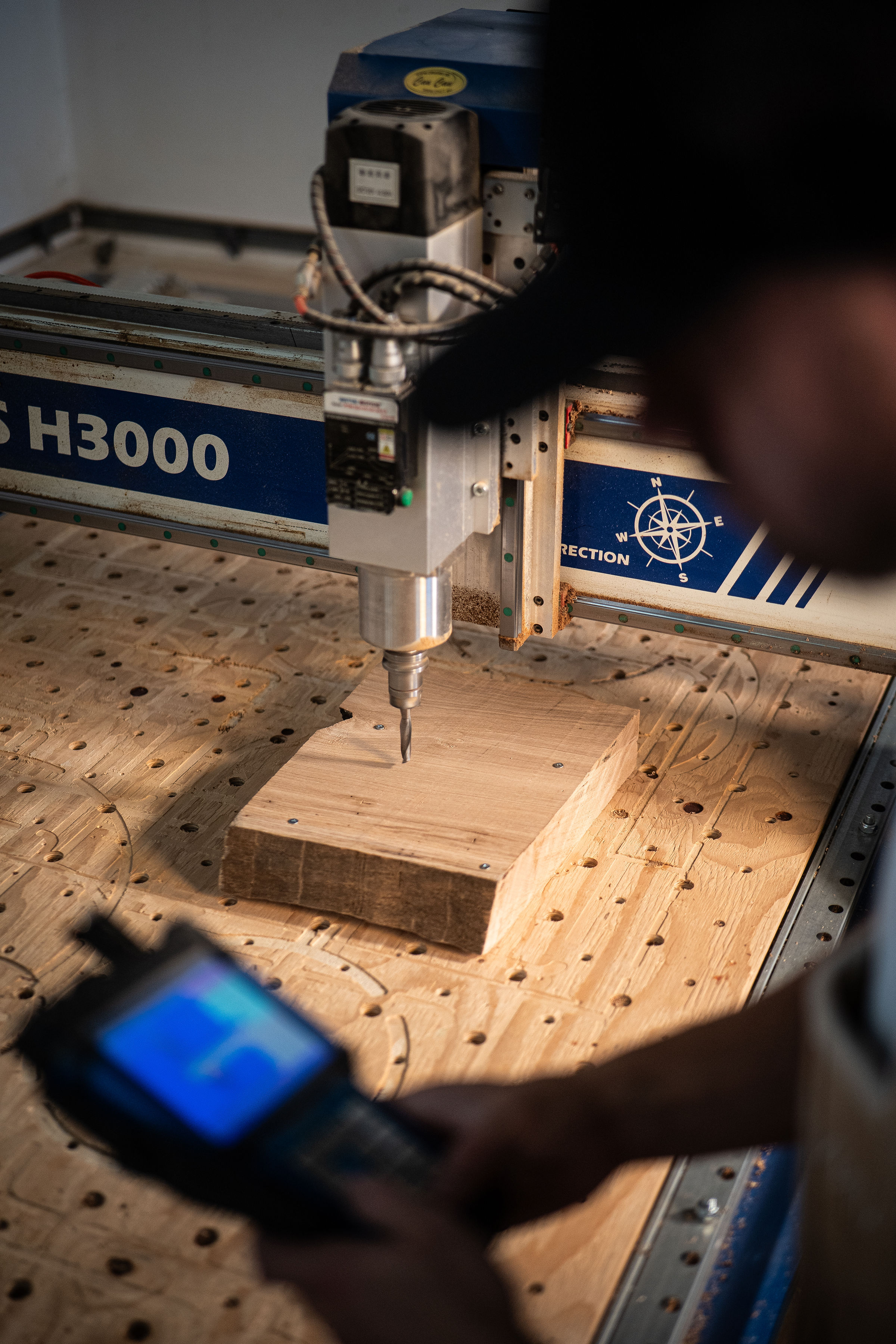 Anonymia handmade wooden furniture studio workshop in Copenhagen, in natural light